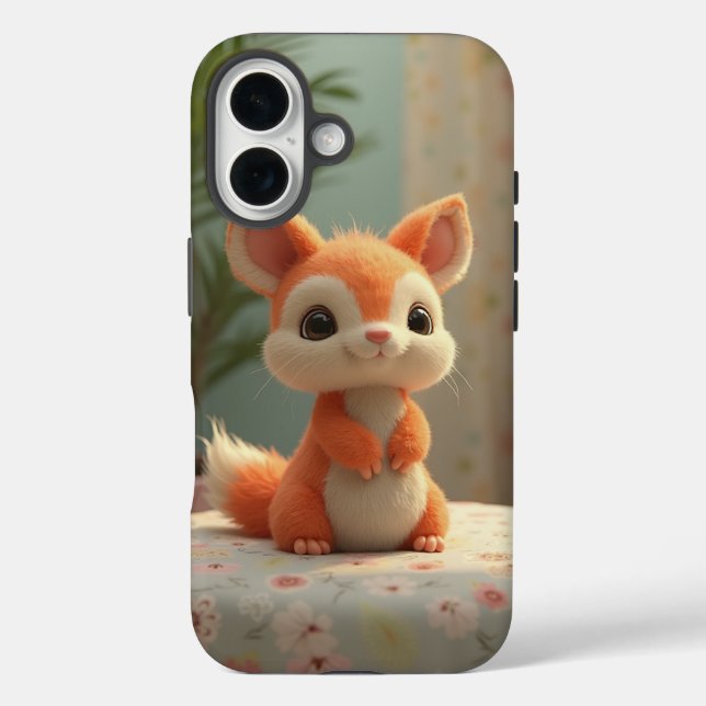 Charming Fox iPhone 16 Case (Back)