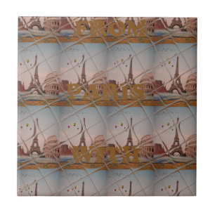 Charming From Paris With Love J'aime Paris Design Tile