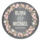 Charming Garden Floral Wreath Personalised Sticker