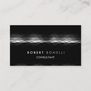 Charming Grey Pattern Consultant Business Card