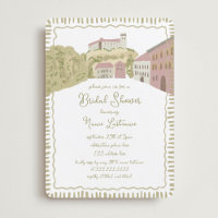 Charming Hand Drawn Ljubljana Castle Bridal Shower