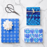 Charming Hanukkah Patterns Stars Sweaters Blue Wrapping Paper Sheet<br><div class="desc">Hope you like this hand made paper variety pack.  Check out my shop for lots more colours and patterns and let me know if you'd like something customised.</div>