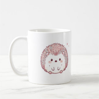 Charming Hedgehog with Playful Whimsy Coffee Mug
