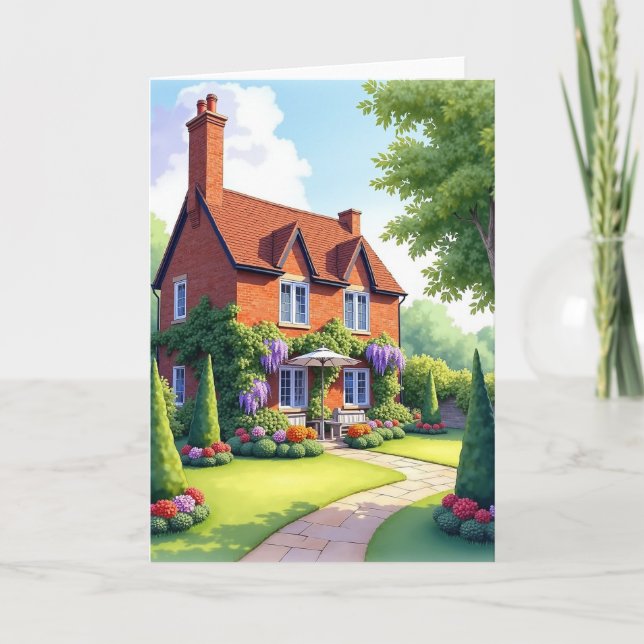 Charming House Fathers Day Card (Front)