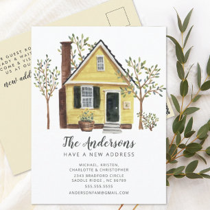 Charming House   Moving Announcement Postcard
