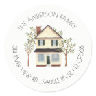 Charming House | New Home Address Label Sticker