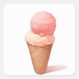 Charming Inspired Design Square Sticker