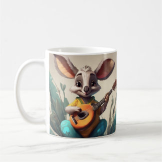 "Charming Kangaroo Ceramic Mug – Sip with Aussie D