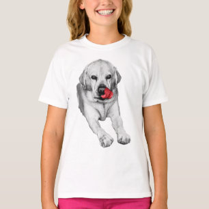 Charming Lab, hint of red T-Shirt