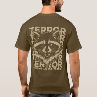 Charming Little Terror Retro Racoon T-Shirt