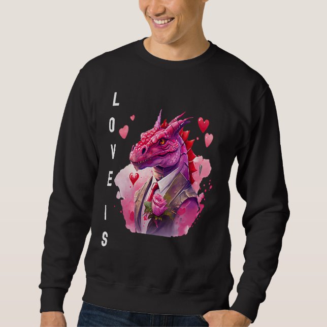 Charming Love is With Heart Animal Valentine's day Sweatshirt (Front)