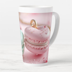 Charming Macaron-Themed Latte Mug