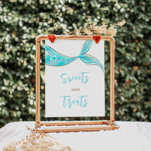 Charming Mermaid Dessert Birthday Sign (Creator Uploaded)