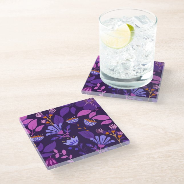 Charming Modern Botanical Coaster (Angled)