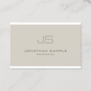 Charming Monogram Modern Design Professional Business Card
