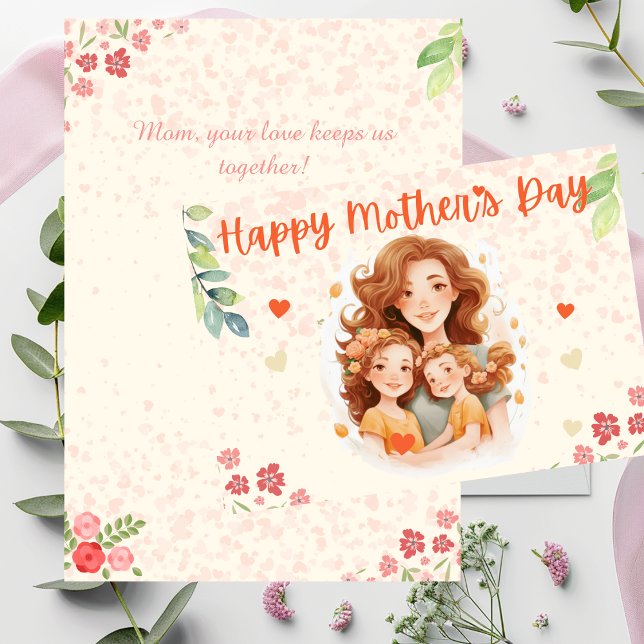 Charming Mother's Day Card with Floral Card (Creator Uploaded)