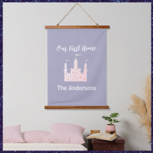 Charming Our First Home Castle Hanging Tapestry