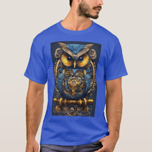 "Charming Owl Print T-Shirt - Flaunt Your Feathere