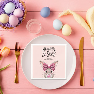 Charming Personalised Easter Napkins