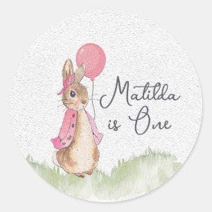 Charming Personalised Flopsy Bunny Stickers 