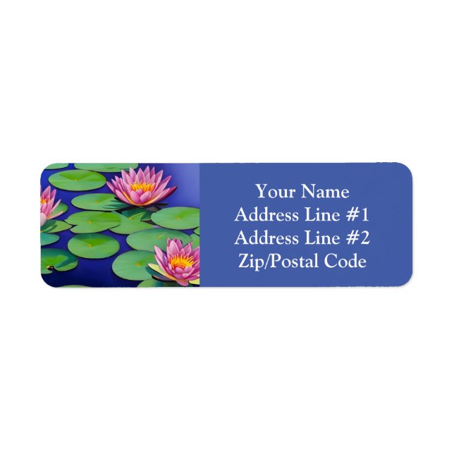 Charming Pink Water Lilies (Front)