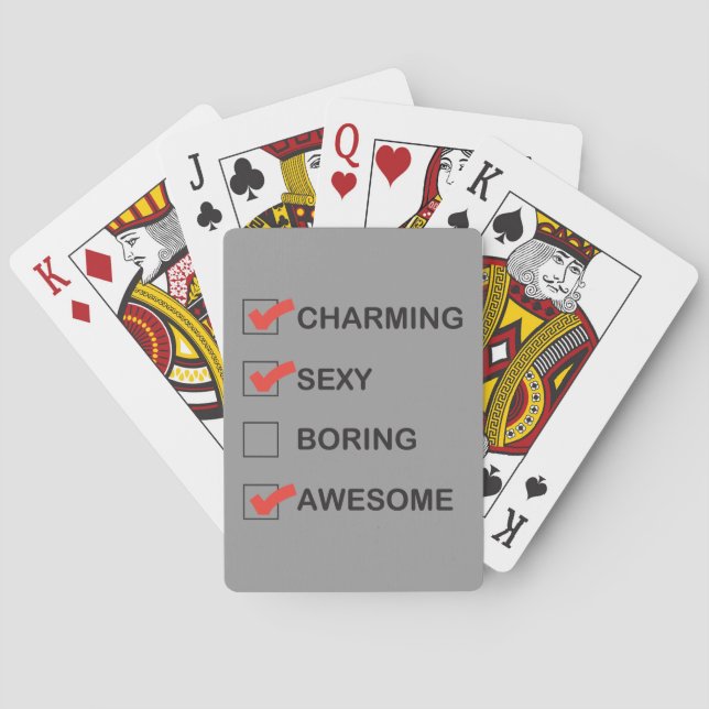 Charming Playing Cards (Back)