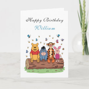 Charming Pooh & Friends Birthday Card