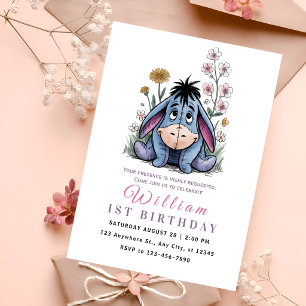 Charming Pooh & Friends Birthday Invitation