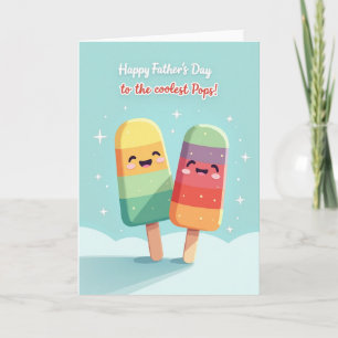 Charming Popsicle Fathers Day Card
