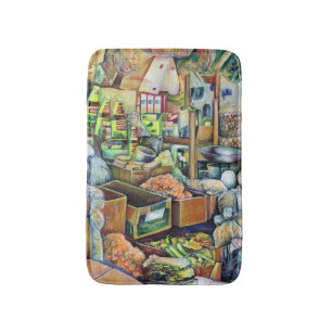 Charming Promises of a Fine Tekka Centre Singapore Bath Mat