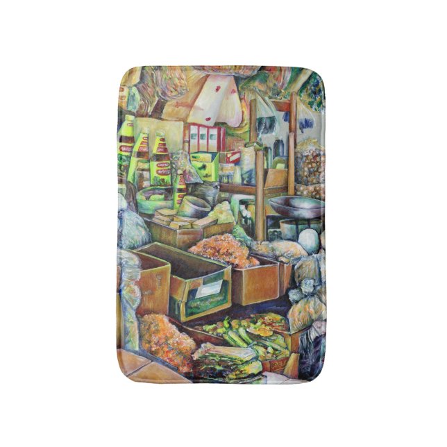 Charming Promises of a Fine Tekka Centre Singapore Bath Mat (Front Vertical)