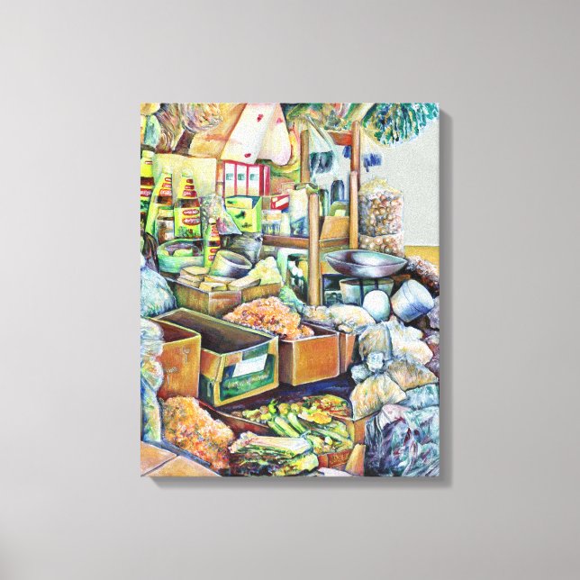 Charming Promises Of A Fine Tekka Centre Singapore Canvas Print (Front)