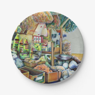 Charming Promises of a Fine Tekka Centre Singapore Paper Plate