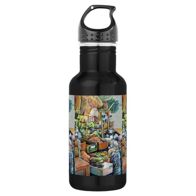 Charming Promises of fine Tekka Centre, Singapore 532 Ml Water Bottle (Front)
