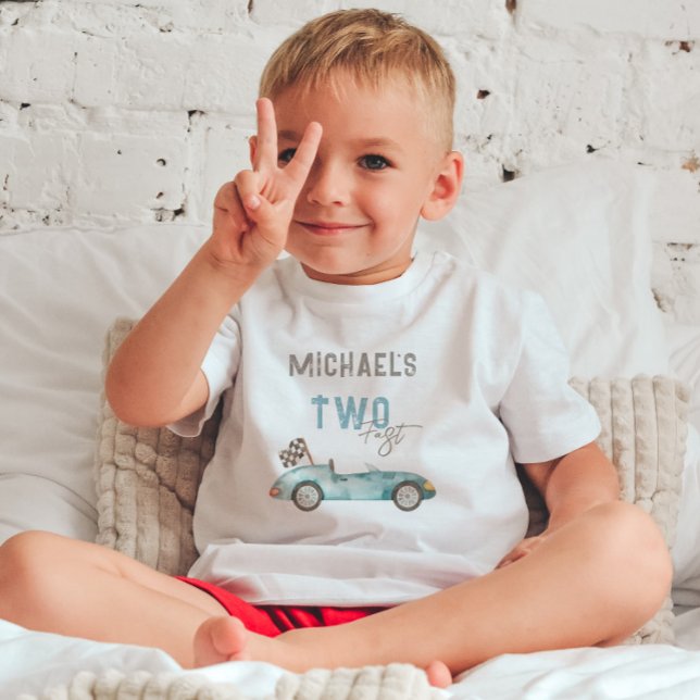 Charming Race Car Birthday Toddler T-Shirt (Creator Uploaded)