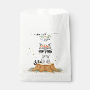 Charming Racoon Wildlife Baby Shower Favour Bags