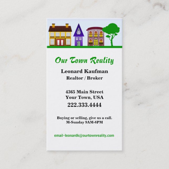 Charming Realtor Business Card (Front)
