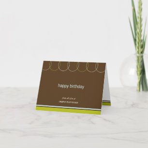 Charming Rings Business Birthday Cards