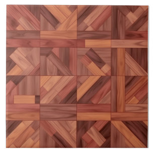 Charming Rosewood Pattern Home Décor Ceramic Tile