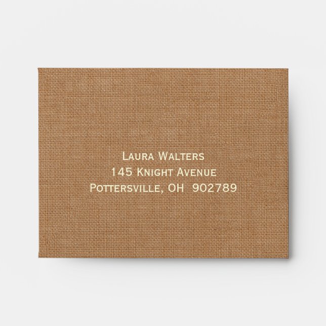 Charming Rustic Horse RSVP Envelope (Front)