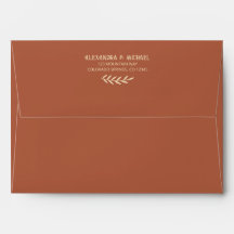 Charming Rustic Woodland Nature Inspired Envelope
