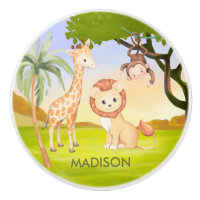 Charming Safari Animal Name Theme Drawer Cerami