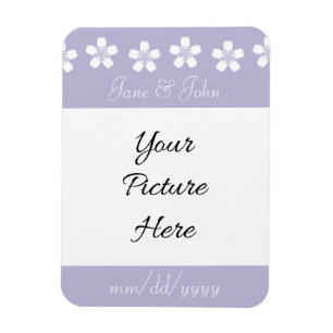 Charming Sakura in Lavender Save-the-Date Magnet