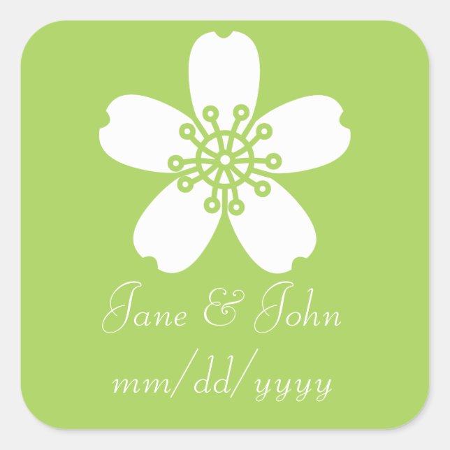 Charming Sakura in Peridot Sticker (Front)