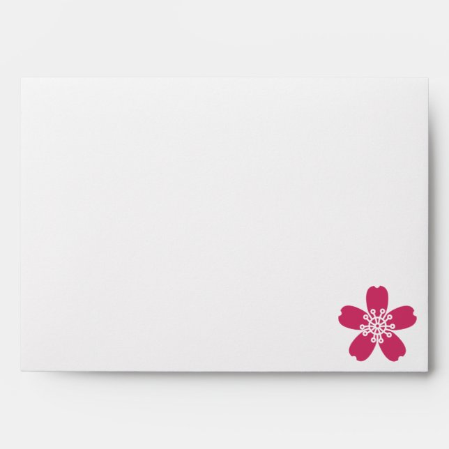 Charming Sakura in Raspberry Envelopes (Front)