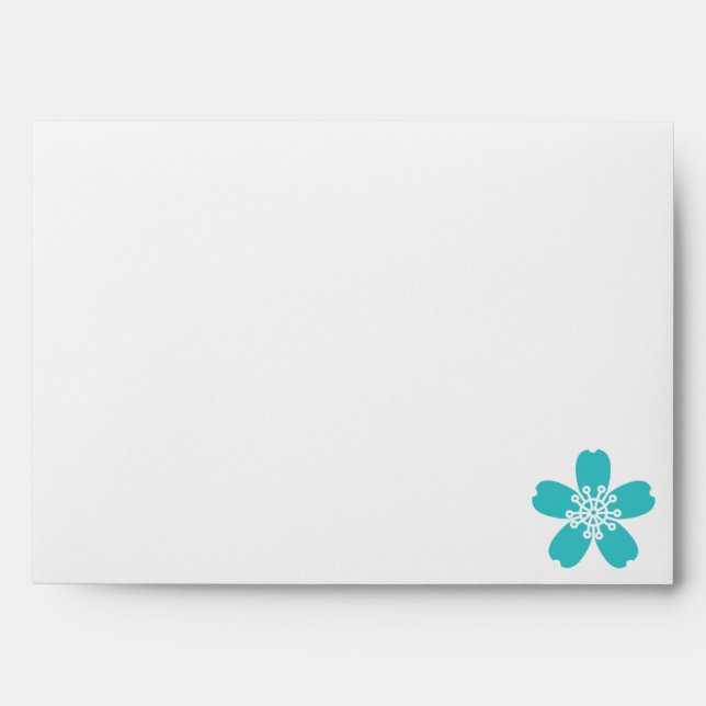 Charming Sakura in Turquoise Envelopes (Front)