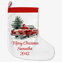 Charming Santa Claus Traditional Festive Stocking