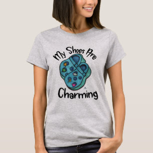 Charming Shoes Collectable Cartoon Art Fun T-Shirt