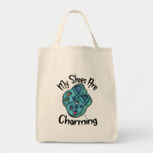 Charming Shoes Collectable Cartoon Motto Design Tote Bag