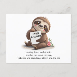 Charming Sloth Postcard